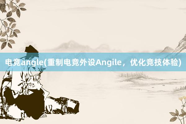 电竞angle(重制电竞外设Angile，优化竞技体验)